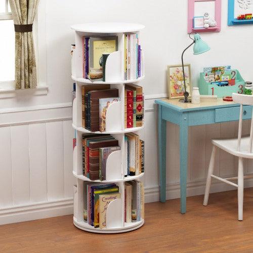 4 Tier 360° Rotating Stackable Shelves Bookshelf Organizer - Toytexx 4 Tier 360° Rotating Stackable Shelves Bookshelf Organizer - Toytexx